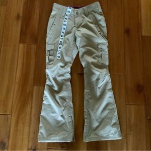 APERTURE tan Boomer 10K snowboard pants size XS NWT